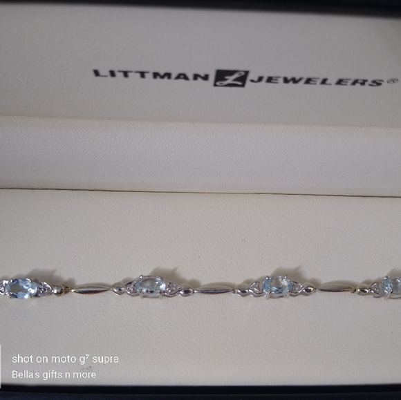 10 karat white gold jewelry set - Picture 4 of 7